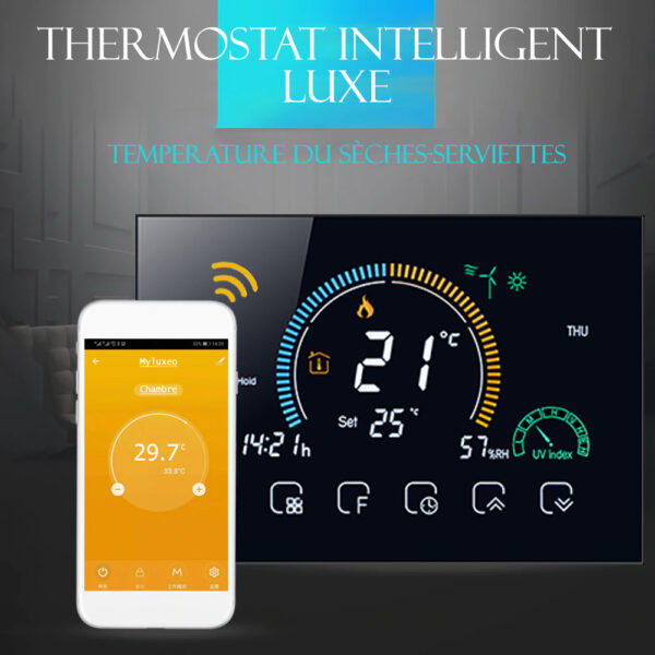 Thermostat tactile connecté luxe